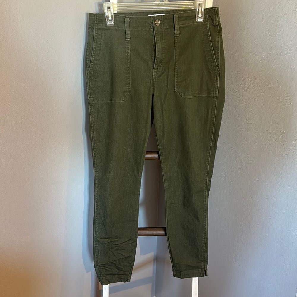 Skinny utility cropped pocket pants